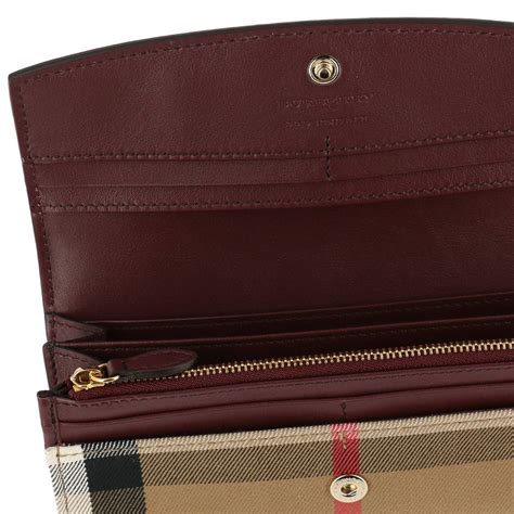 burberry wallet burgundy|burberry wallet with money clip.